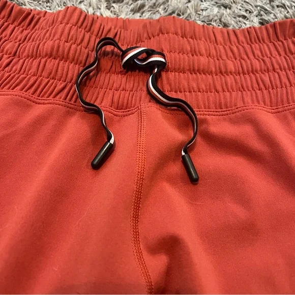 Lorna Jane Orange Leggings women’s size small with tie closure fitness pants - Picture 5 of 6